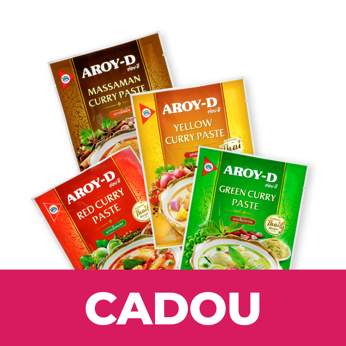 Bundle Pasta Curry AROY-D 4x50g
