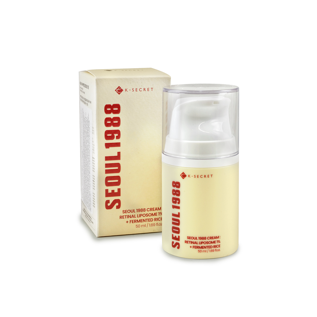 K Secret - Cremă anti-aging cu 1% retinal lipozonal și orez pentru fermitate 50ml