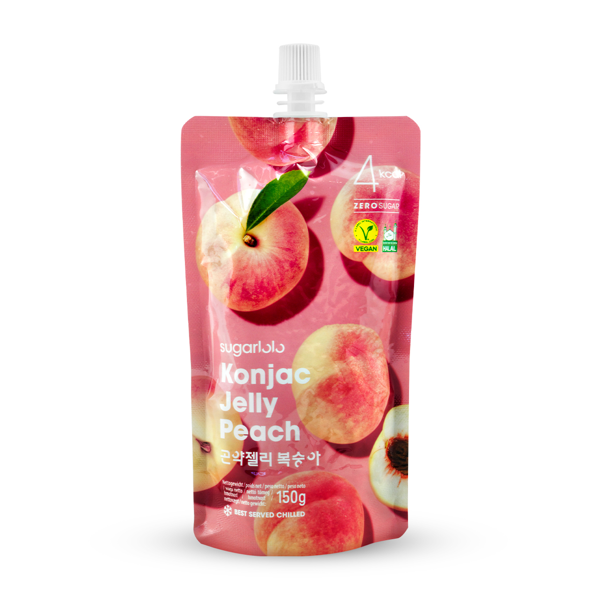 Jeleu Konjac - Piersică SUGARLOLO 150g