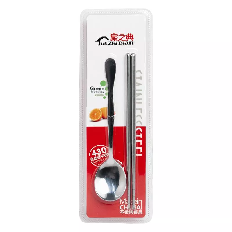 Set bețișoare & lingură inox TIAZHIDIAN