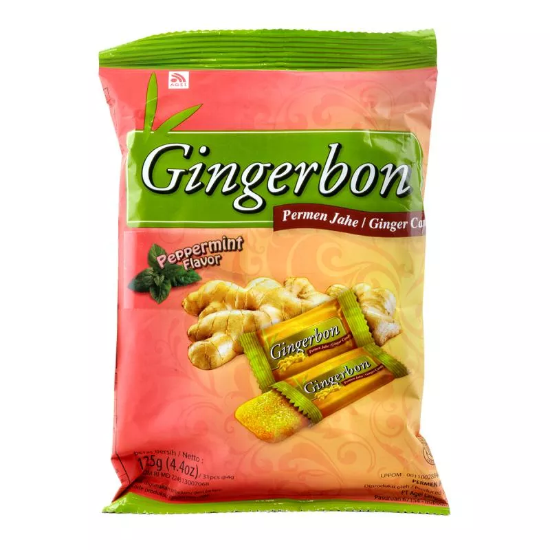 Bomboane cu mentă Gingerbon AGEL 125g