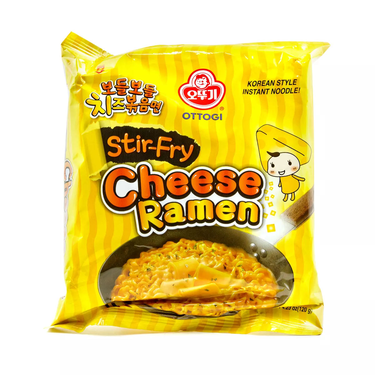 Tăiței instant Cheese Ramen Stir-Fry OTTOGI 120g