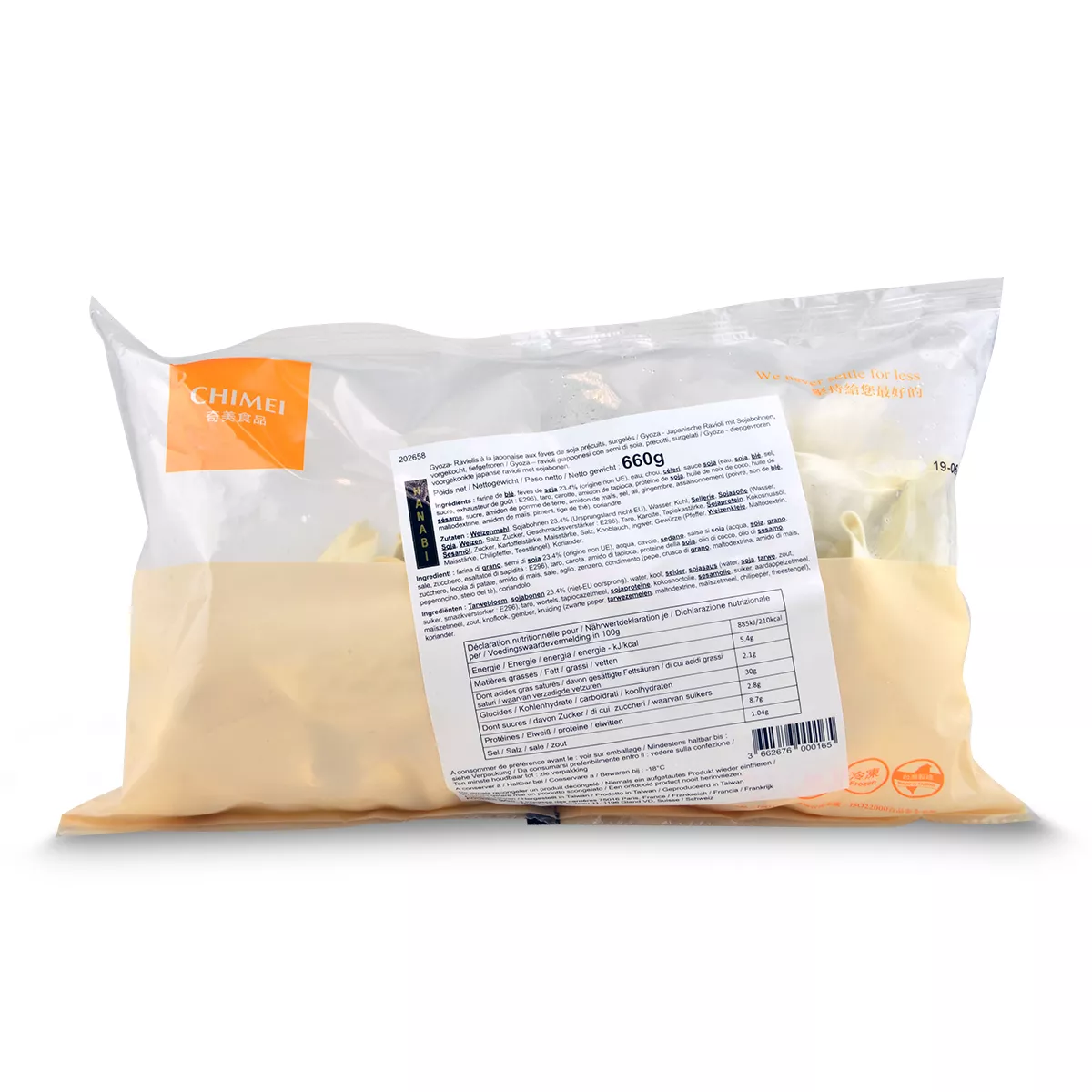 Gyoza cu edamame HANABI (22gx30) 660g