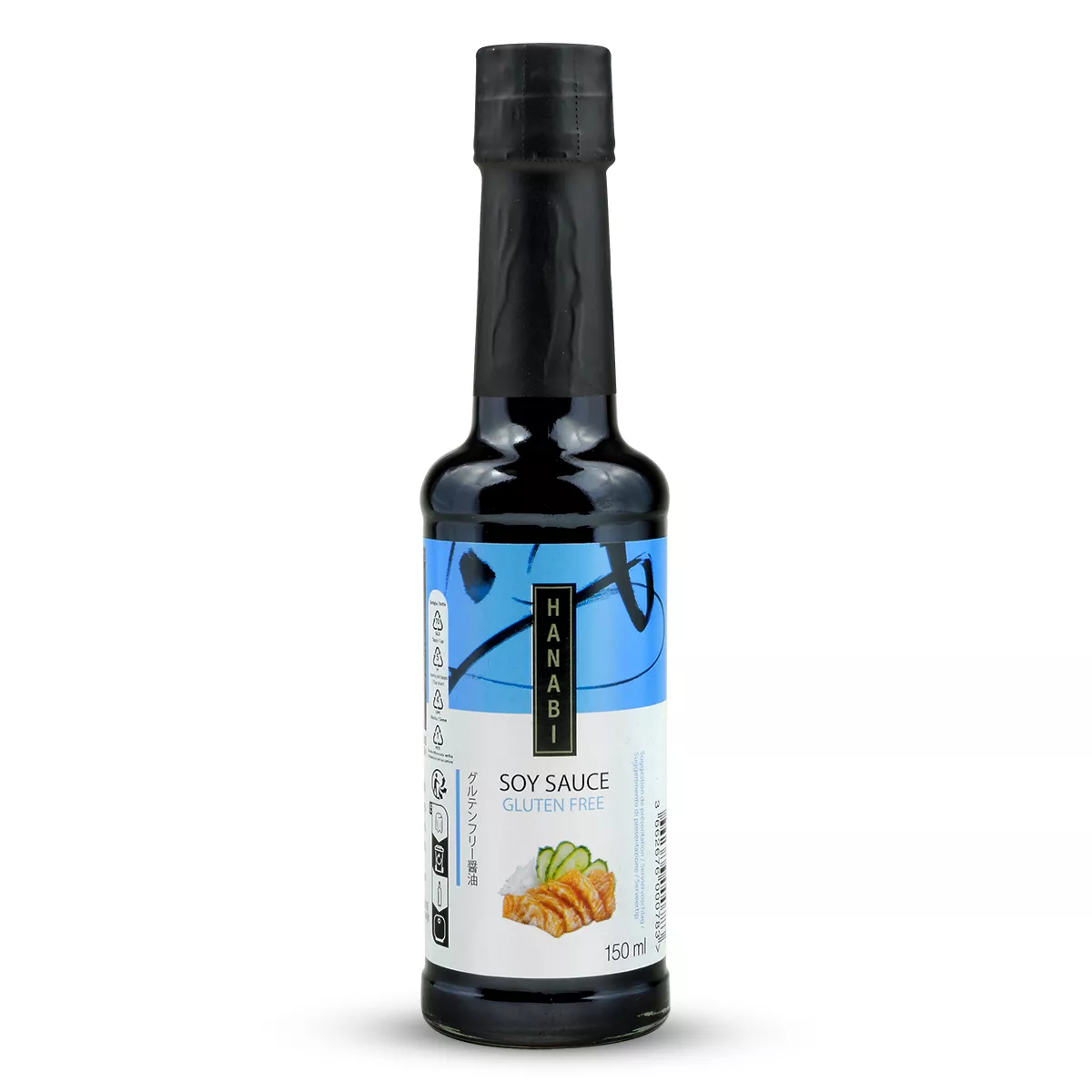 Sos de soia light fără gluten HANABI 150ml