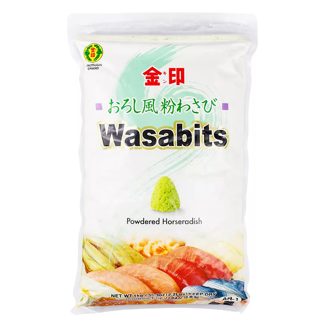 Pudră wasabi Wasabits Kinjirushi 1kg
