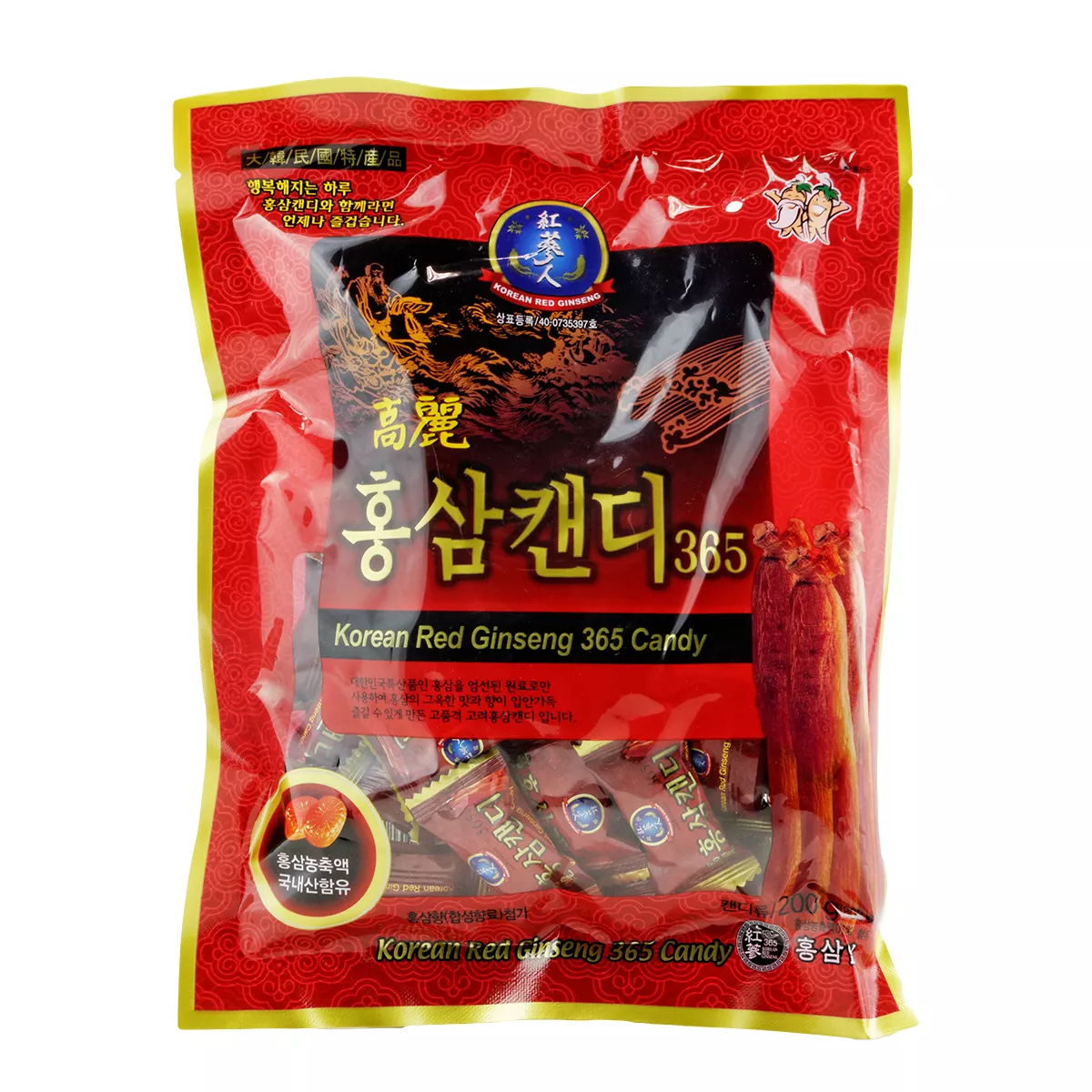 Bomboane de ginseng roșu HONGSAMIN 200g