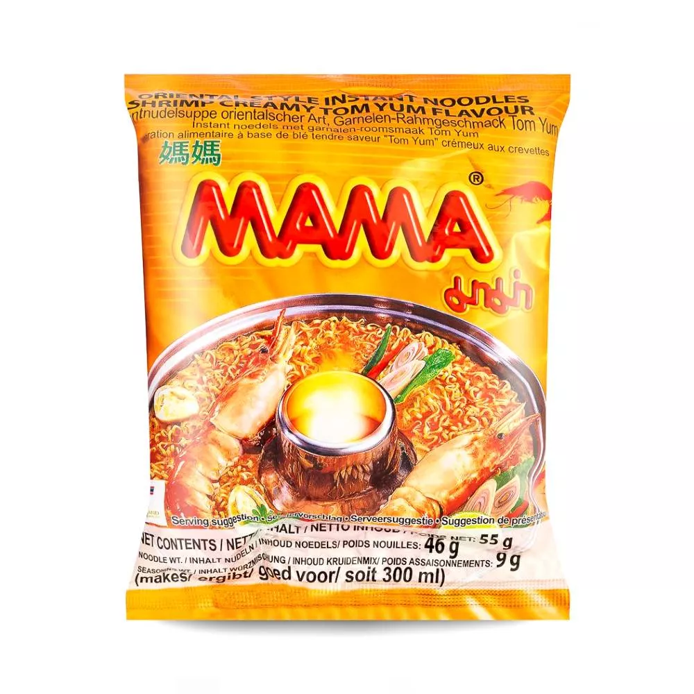 Supă instant Tom Yum de creveți (creamy) MAMA 55g