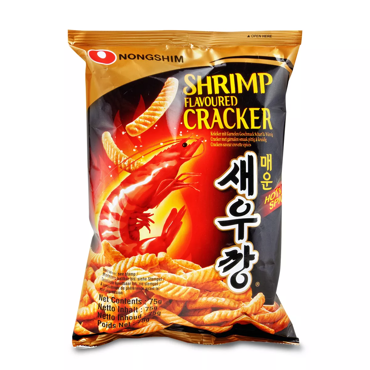 Chips creveți hot&spicy NS 75g
