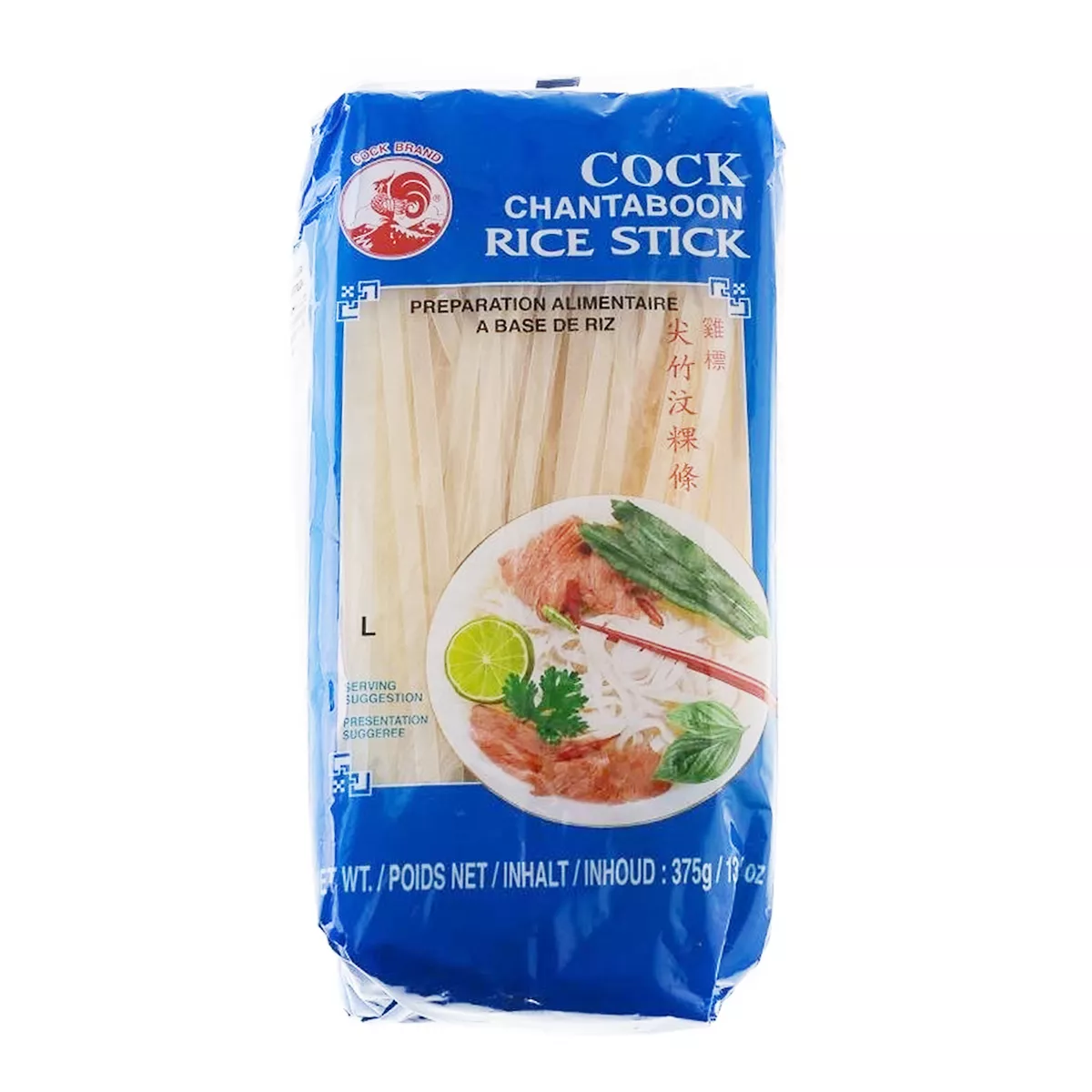 Tăiței de orez 5mm COCK 375g