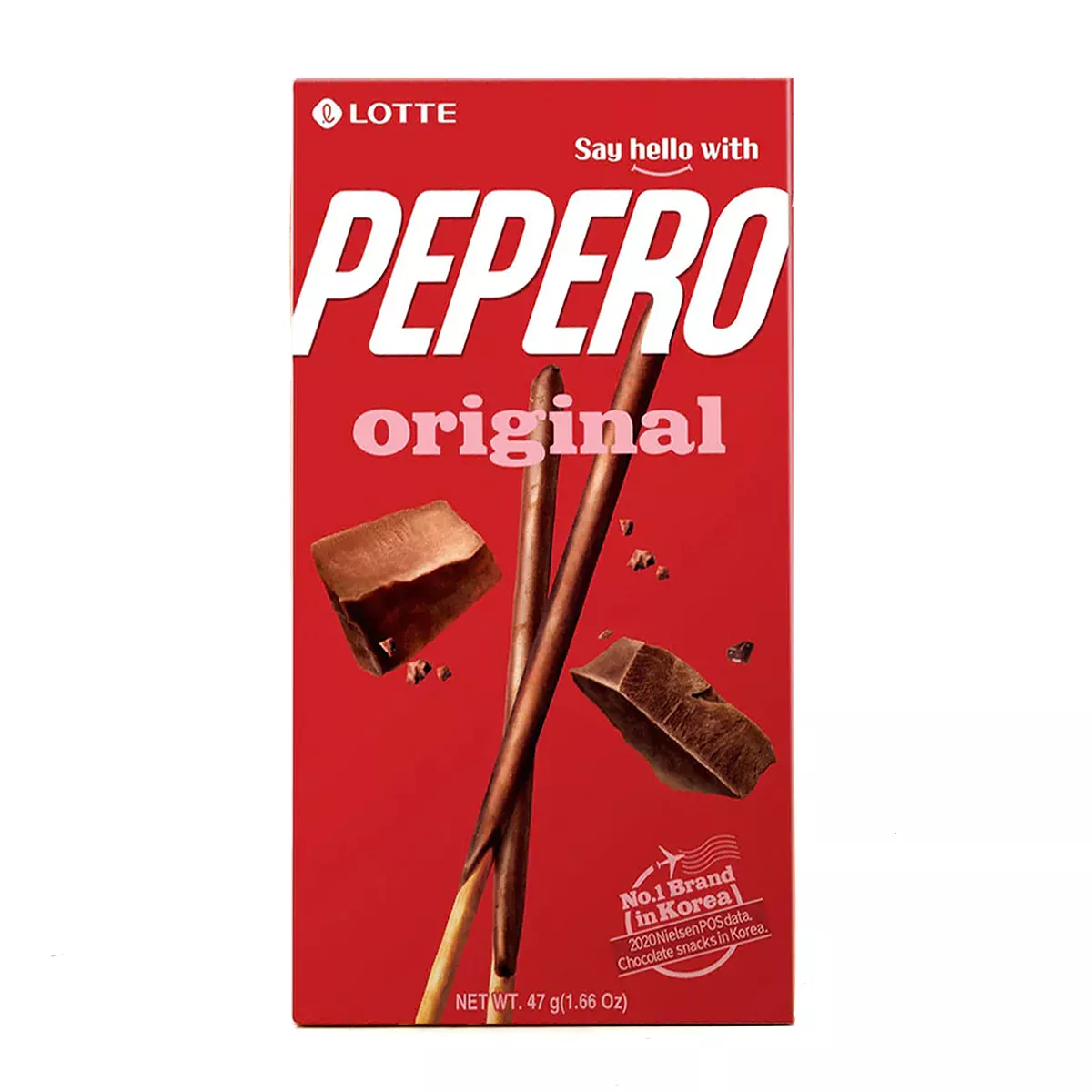Pepero cu ciocolată Original LOTTE 47g