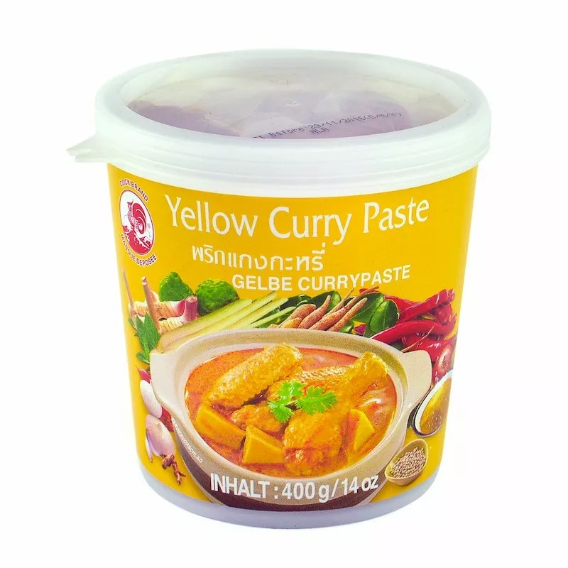 Pastă curry galbenă COCK 400g
