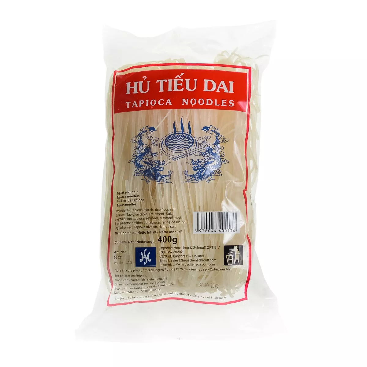 Tăiței de tapioca HU TIEU DAI 400g
