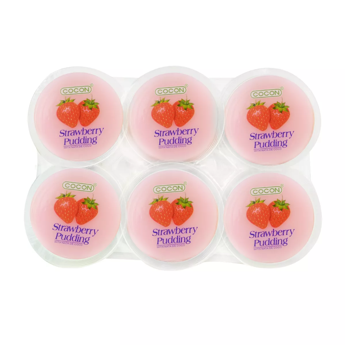 Budincă căpșuni cu nata de cocos COCON 480g