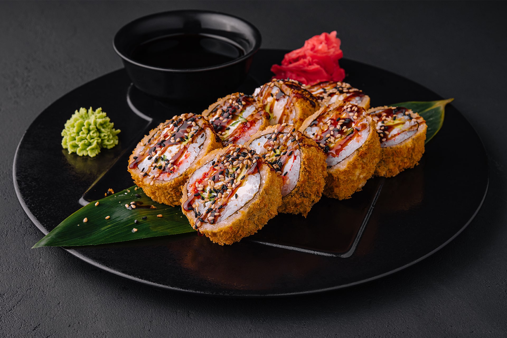 Sushi cu panko crocant