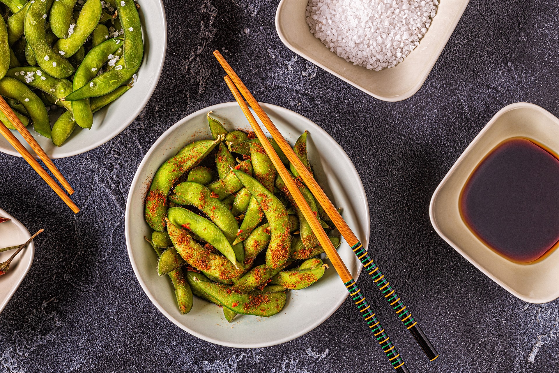 Edamame picante