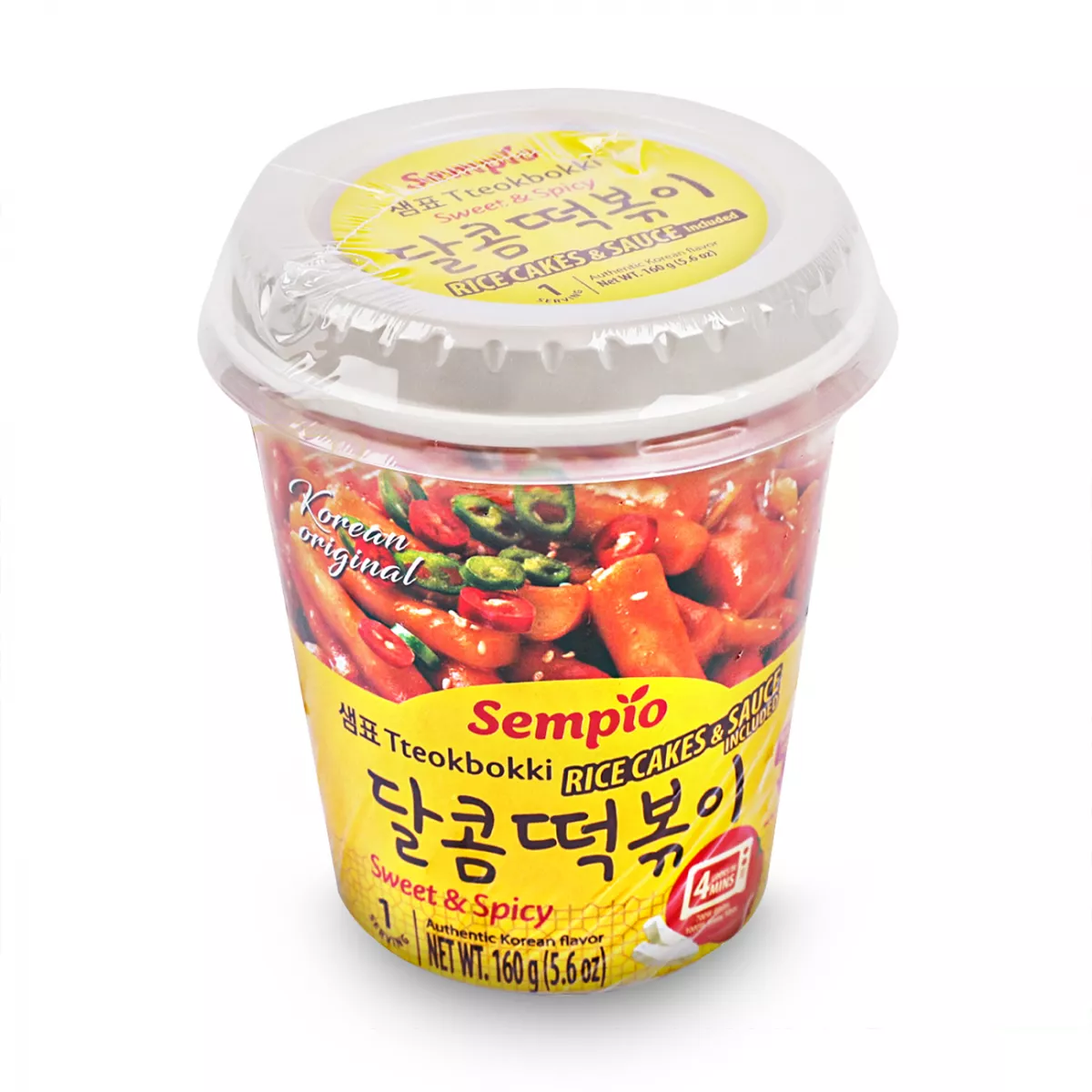 Instant Tteokbokki Sweet & Spicy CUP SEMPIO 160g