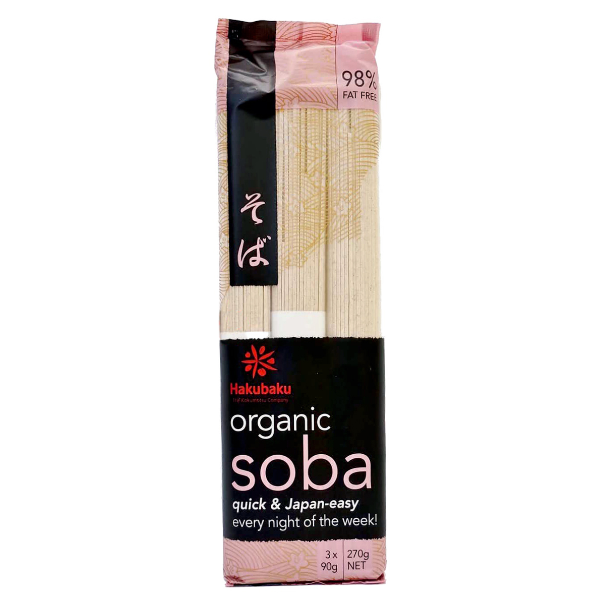Tăiței soba BIO Hakubaku 270g