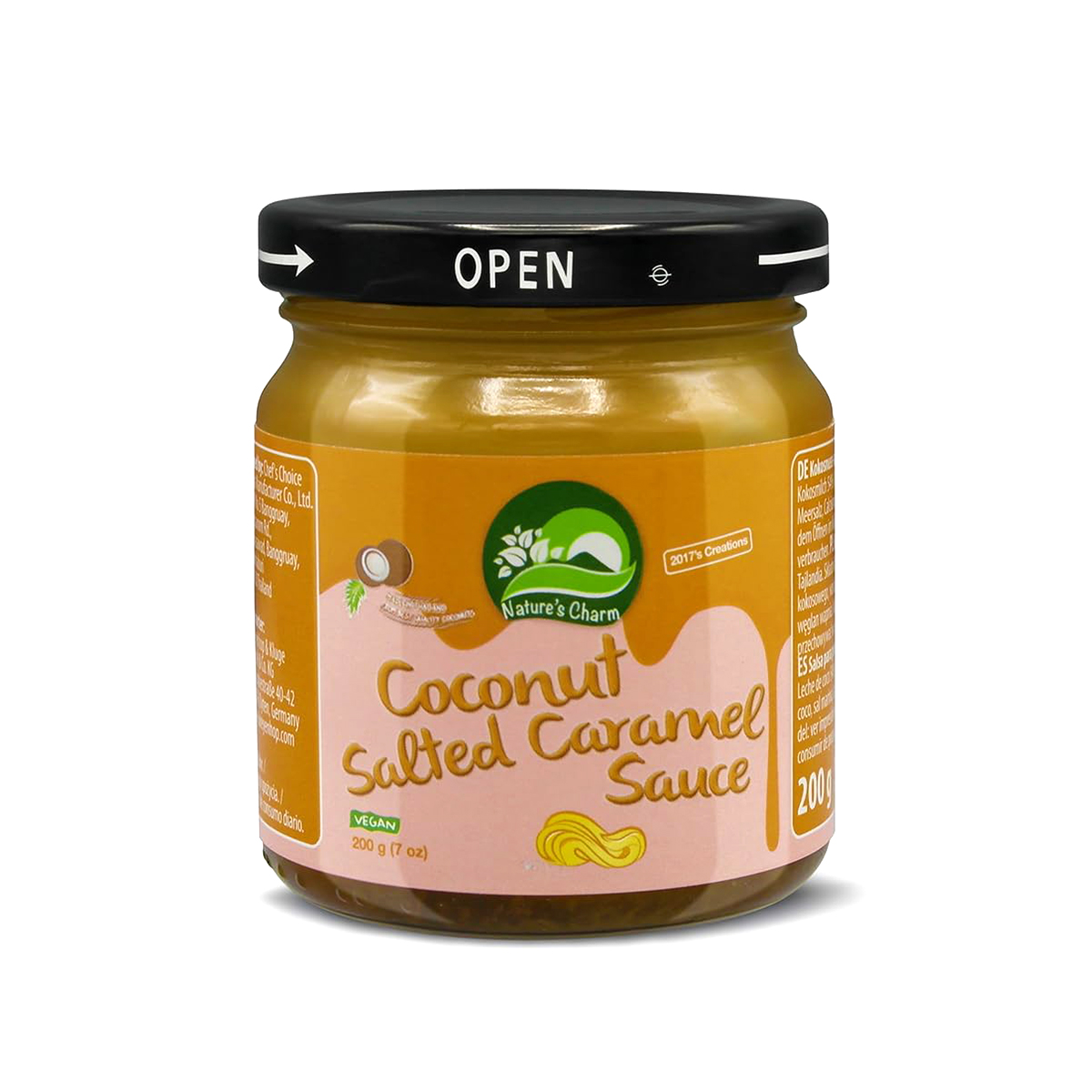 Sos Coconut Salted Caramel NATURE'S CHARM 200g
