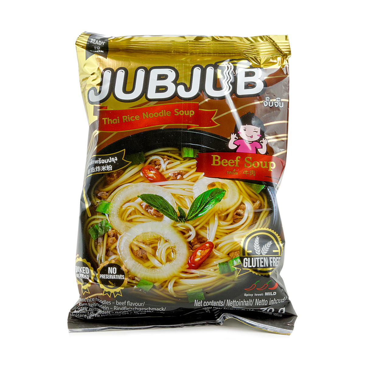 Thai Rice Noodles (Beef) JUBJUB 70g