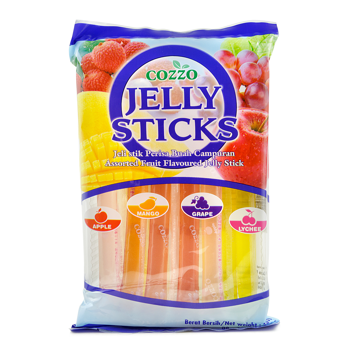 Jelly Sticks Fruit Flavour COZZO 240g