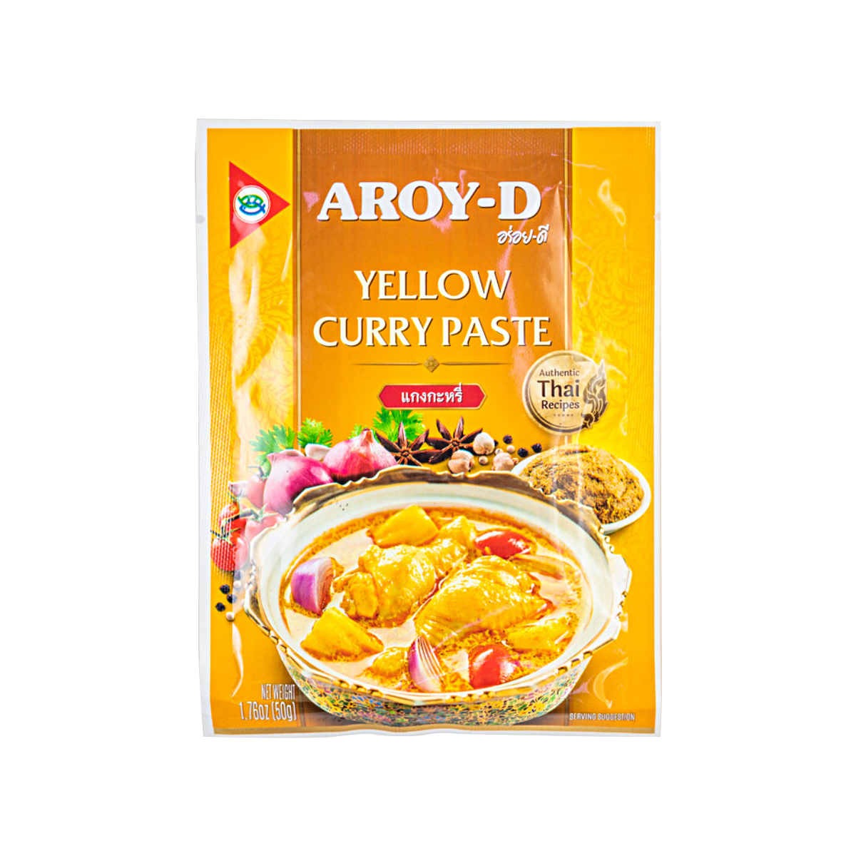 Pastă curry galbenă AROY-D 50g