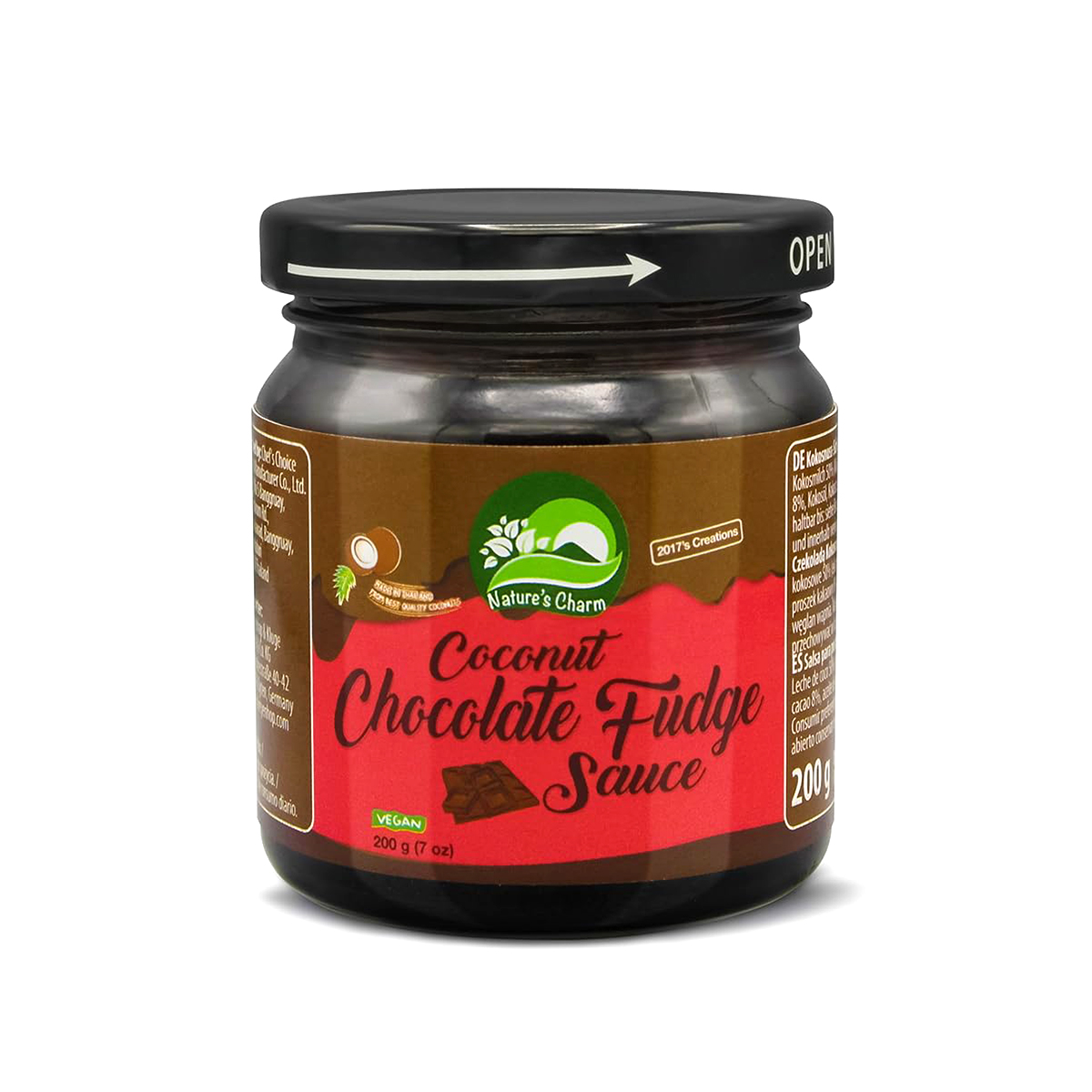 Sos Coconut Chocolate Fudge NATURE'S CHARM 200g