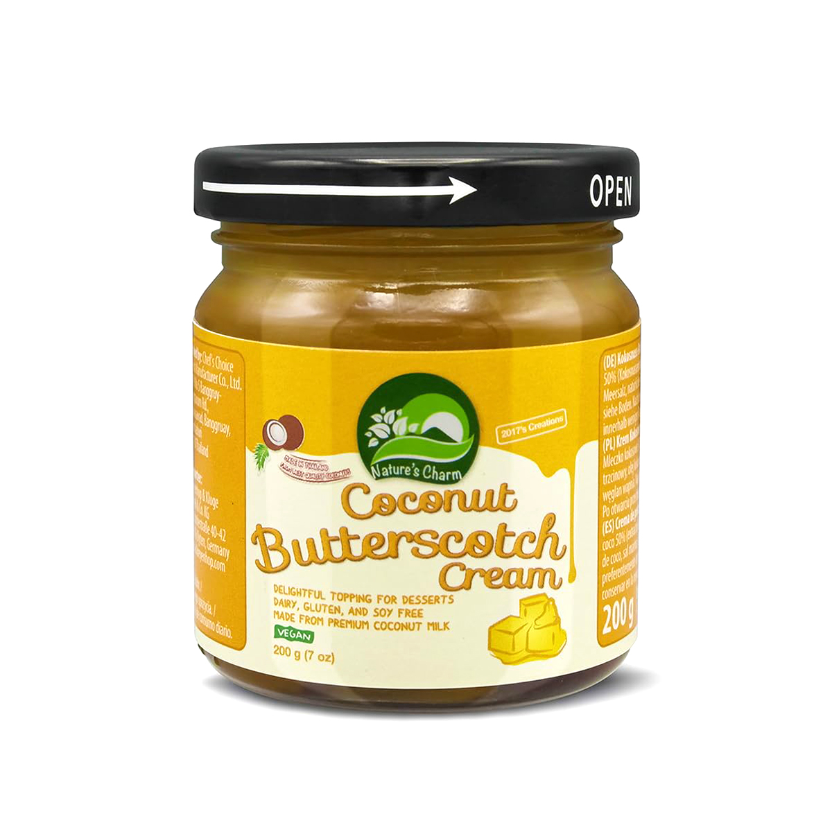 Sos Coconut Butterscotch NATURE'S CHARM 200g