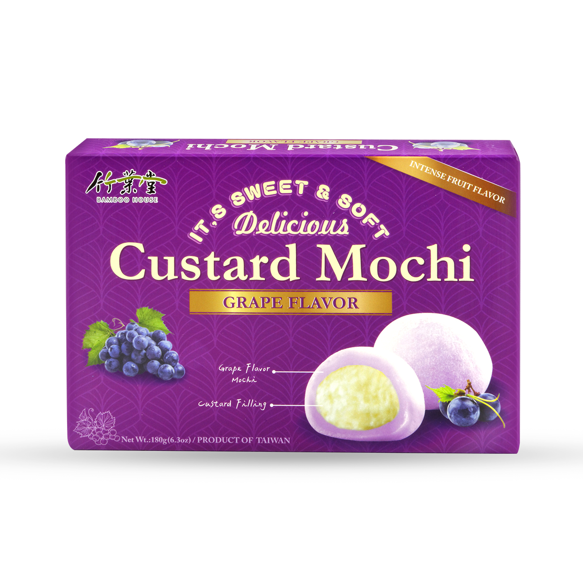 Custard Mochi (Grape) BAMBOO HOUSE 180g