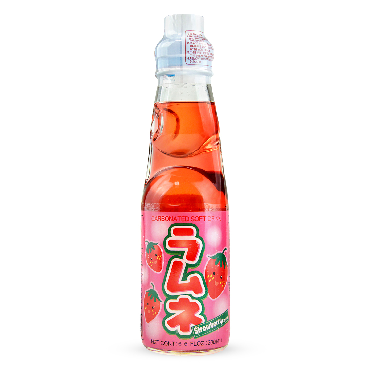 Băutură carbogazoasă cu căpșuni (Ramune) HK 200ml