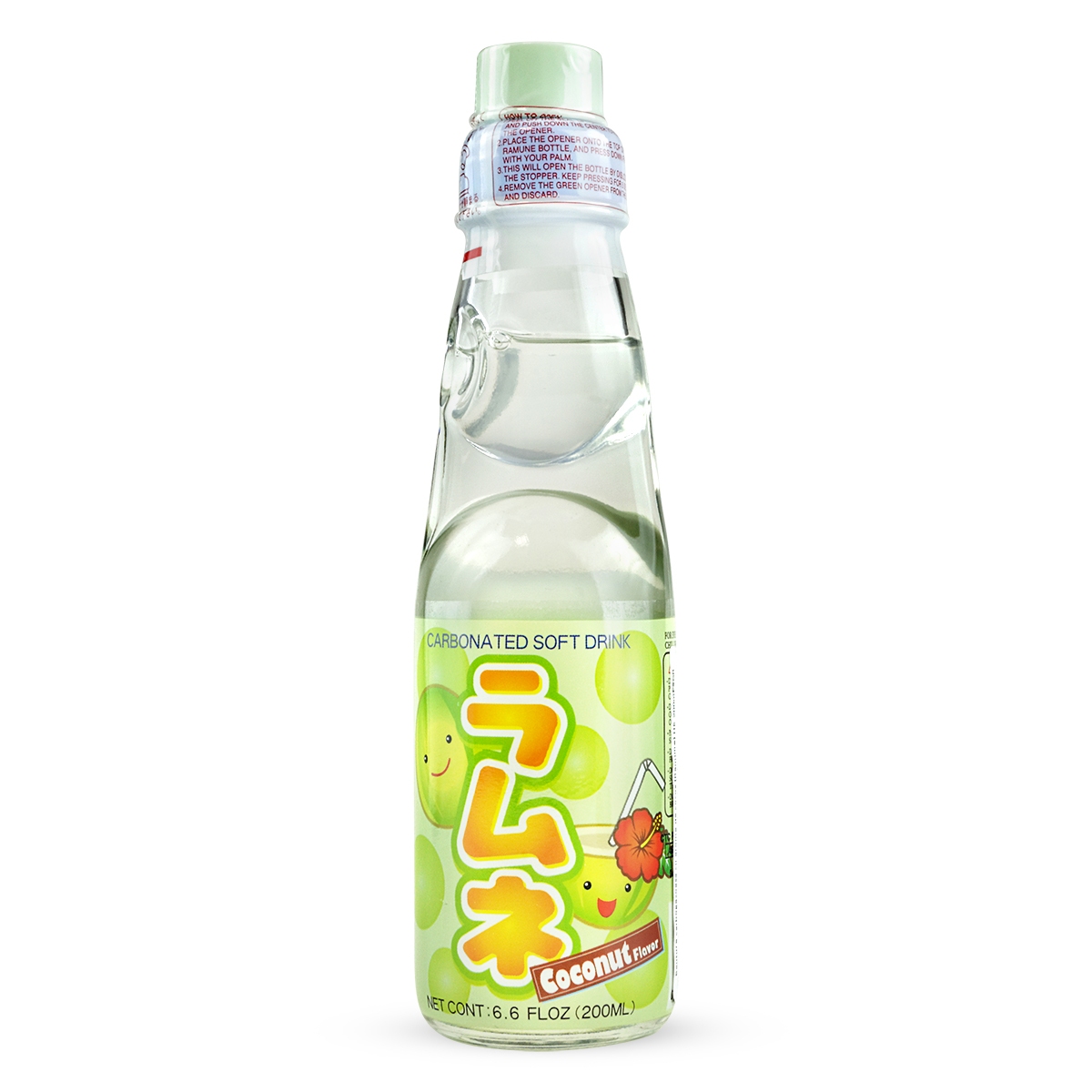 Băutură carbogazoasă cu aromă de cocos (Ramune) HATAKOSEN 200ml