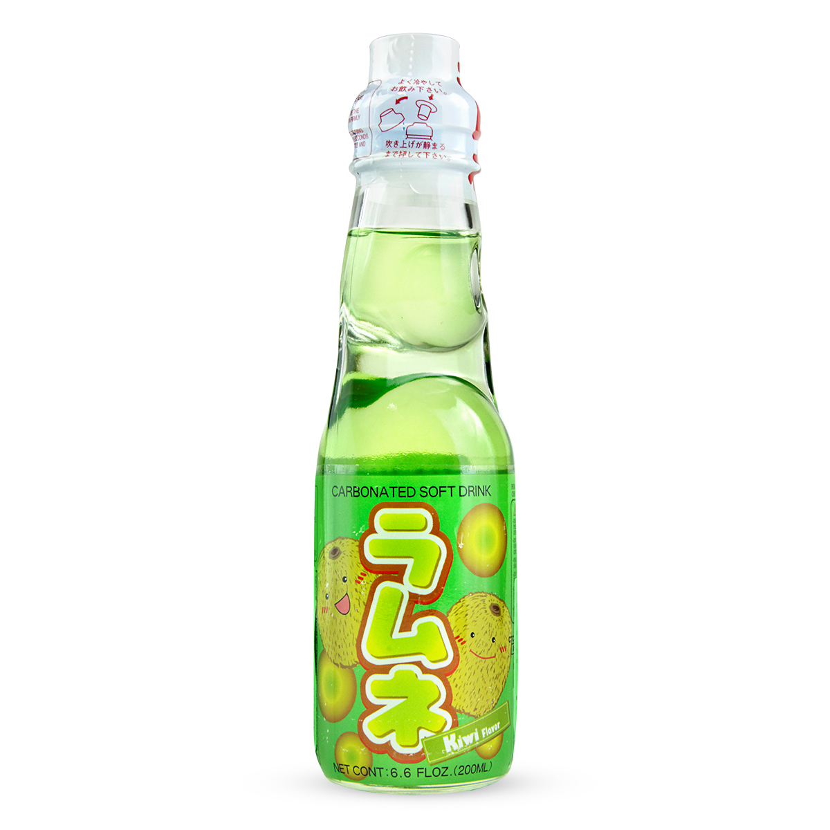 Băutură carbogazoasă cu aromă de kiwi (Ramune) HATAKOSEN 200ml