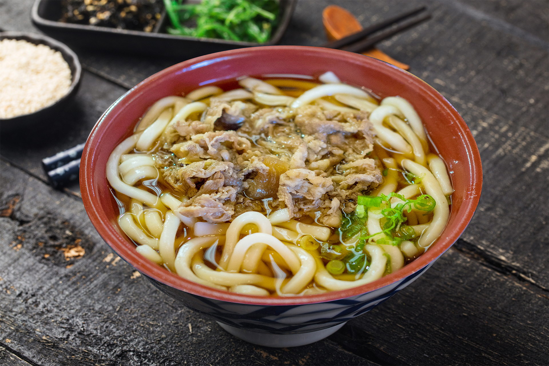 Supă udon cu vită