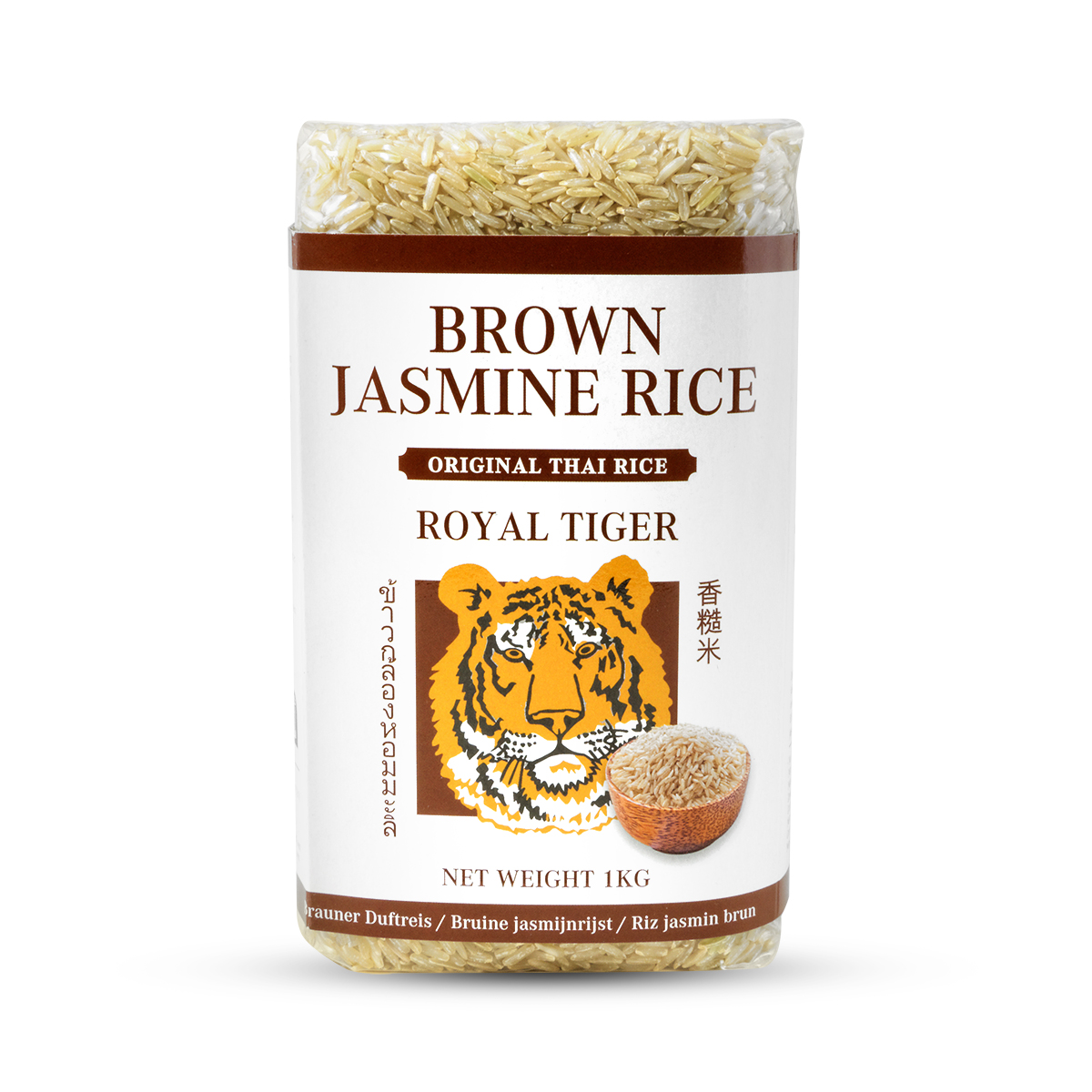 Orez jasmine brun ROYAL TIGER 1kg