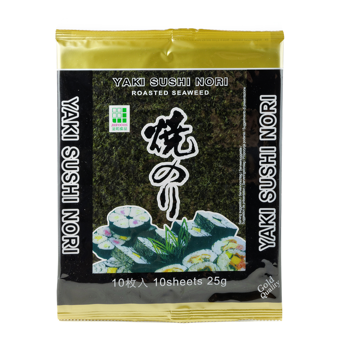 Alge nori Gold (10foi) JHFOODS 25g