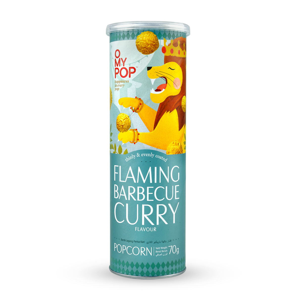 Popcorn Flaming BBQ Curry OMYPOP 70g