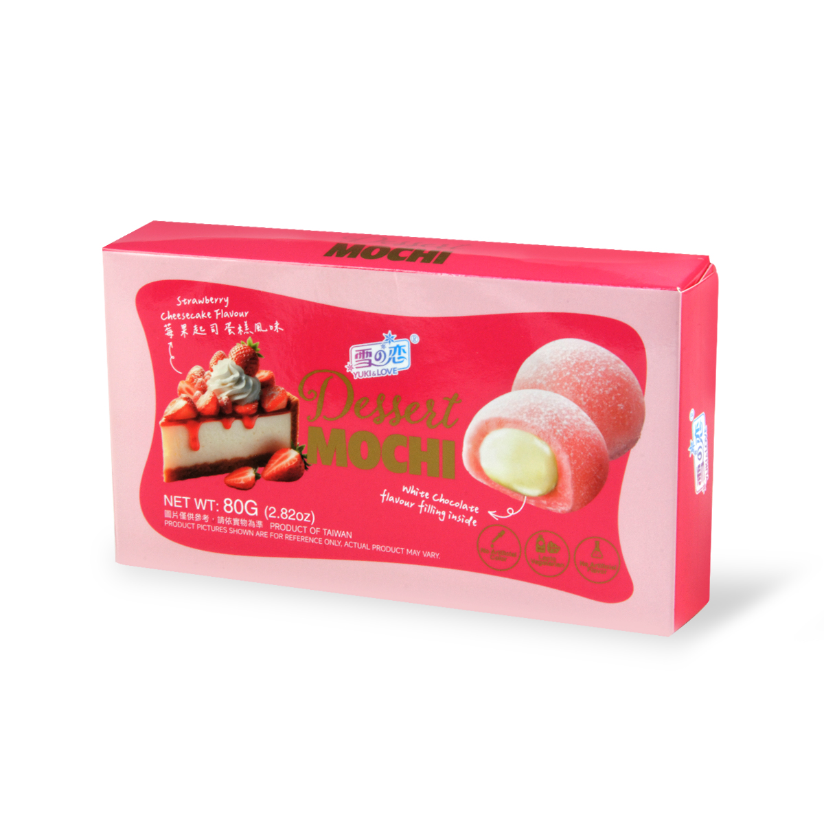 Mochi cu cheesecake de căpșuni YUKI&LOVE 80g
