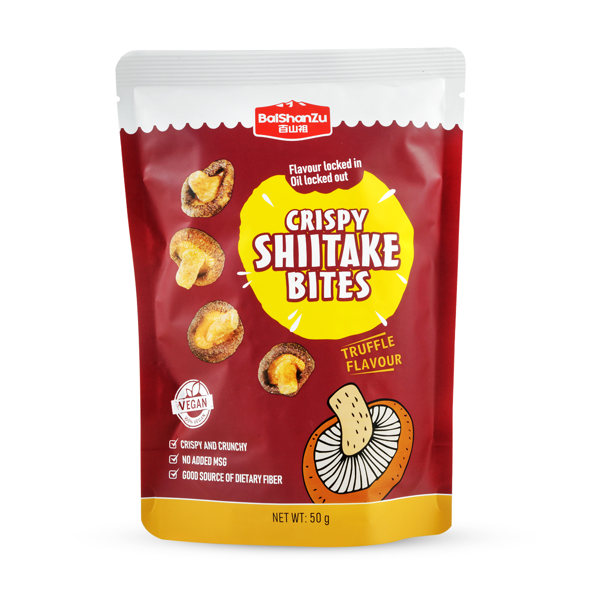 Snack shiitake & trufe BAI SHAN ZU 50g