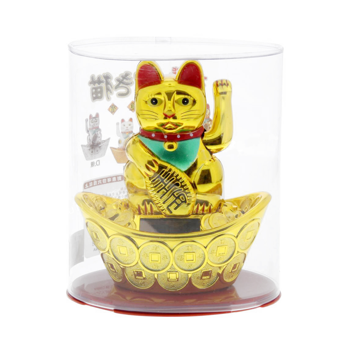 Fortune Cat Solar-Gold 10cm