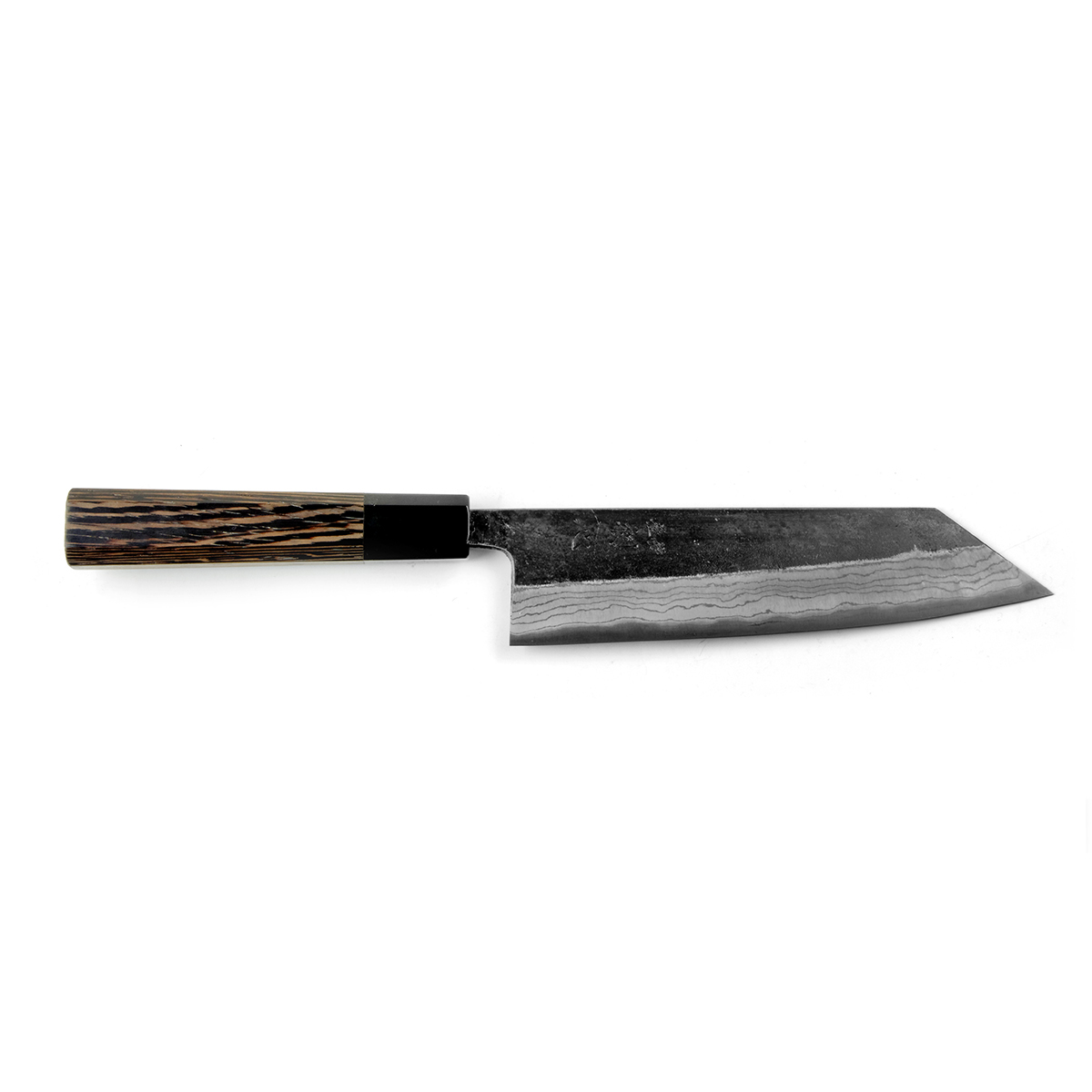 Cuțit japonez Bunka Kumokage Aogami #2 Kuro-Uchi Damascus 180mm