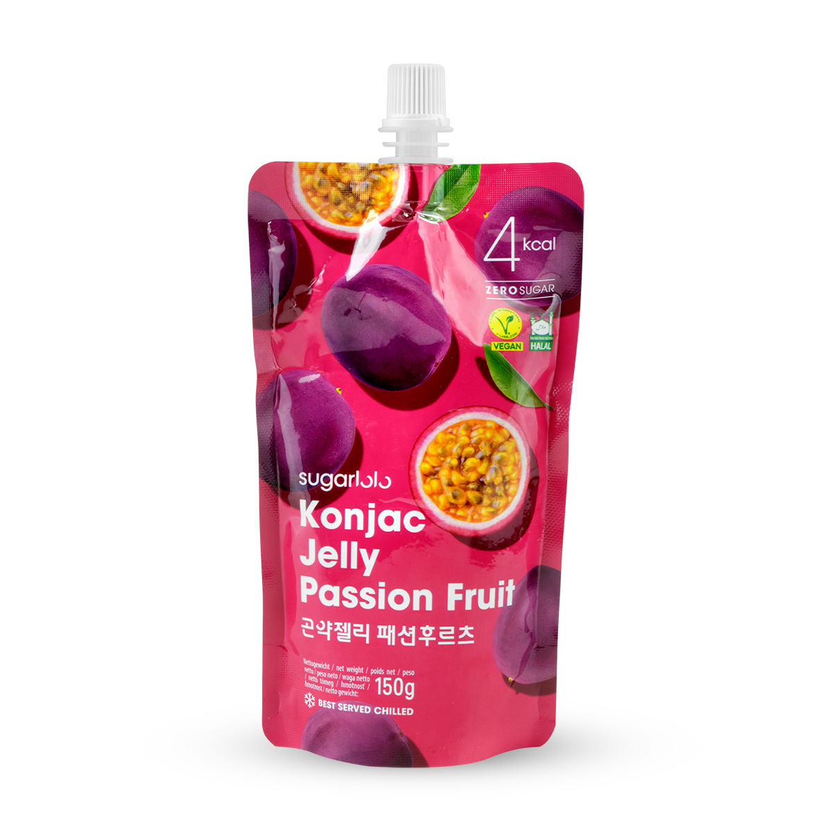 Jeleu Konjac - Fructul pasiunii SUGARLOLO 150g